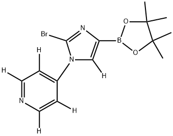 4-(2-bromo-4-(4,4,5,5-tetramethyl-1,3,2-dioxaborolan-2-yl)-1H-imidazol-1-yl-5-d)pyridine-2,3,5,6-d4|