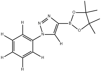 1-(phenyl-d5)-4-(4,4,5,5-tetramethyl-1,3,2-dioxaborolan-2-yl)-1H-1,2,3-triazole-5-d Structure