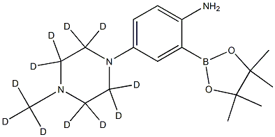 2256704-18-2 4-(4-(methyl-d3)piperazin-1-yl-2,2,3,3,5,5,6,6-d8)-2-(4,4,5,5-tetramethyl-1,3,2-dioxaborolan-2-yl)aniline