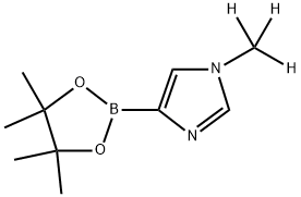 1-(methyl-d3)-4-(4,4,5,5-tetramethyl-1,3,2-dioxaborolan-2-yl)-1H-imidazole Struktur