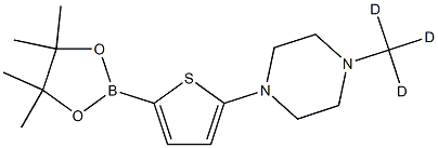 1-(methyl-d3)-4-(5-(4,4,5,5-tetramethyl-1,3,2-dioxaborolan-2-yl)thiophen-2-yl)piperazine Structure