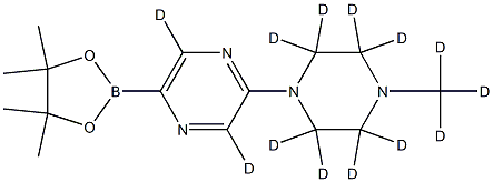 2-(4-(methyl-d3)piperazin-1-yl-2,2,3,3,5,5,6,6-d8)-5-(4,4,5,5-tetramethyl-1,3,2-dioxaborolan-2-yl)pyrazine-3,6-d2|