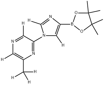 2-(methyl-d3)-6-(4-(4,4,5,5-tetramethyl-1,3,2-dioxaborolan-2-yl)-1H-imidazol-1-yl-2,5-d2)pyrazine-3,5-d2|