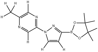 2-(methyl-d3)-5-(3-(4,4,5,5-tetramethyl-1,3,2-dioxaborolan-2-yl)-1H-pyrazol-1-yl-4,5-d2)pyrazine-3,6-d2|