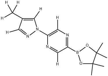 2-(4-(methyl-d3)-1H-pyrazol-1-yl-3,5-d2)-5-(4,4,5,5-tetramethyl-1,3,2-dioxaborolan-2-yl)pyrazine-3,6-d2|