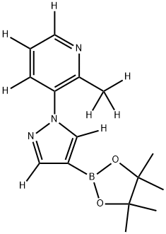 2256706-22-4 2-(methyl-d3)-3-(4-(4,4,5,5-tetramethyl-1,3,2-dioxaborolan-2-yl)-1H-pyrazol-1-yl-3,5-d2)pyridine-4,5,6-d3