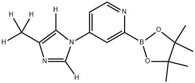 2256706-50-8 4-(4-(methyl-d3)-1H-imidazol-1-yl-2,5-d2)-2-(4,4,5,5-tetramethyl-1,3,2-dioxaborolan-2-yl)pyridine