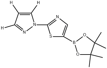 2-(1H-pyrazol-1-yl-d3)-5-(4,4,5,5-tetramethyl-1,3,2-dioxaborolan-2-yl)thiazole|