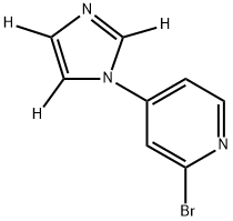 2-bromo-4-(1H-imidazol-1-yl-d3)pyridine Structure