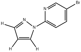 5-bromo-2-(1H-pyrazol-1-yl-d3)pyridine 结构式