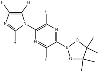 2-(1H-imidazol-1-yl-d3)-5-(4,4,5,5-tetramethyl-1,3,2-dioxaborolan-2-yl)pyrazine-3,6-d2|