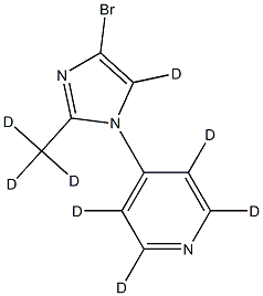 2256710-04-8 4-(4-bromo-2-(methyl-d3)-1H-imidazol-1-yl-5-d)pyridine-2,3,5,6-d4