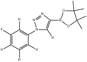 1-(3-fluorophenyl-2,4,5,6-d4)-4-(4,4,5,5-tetramethyl-1,3,2-dioxaborolan-2-yl)-1H-1,2,3-triazole-5-d|