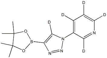 2256710-29-7 3-(4-(4,4,5,5-tetramethyl-1,3,2-dioxaborolan-2-yl)-1H-1,2,3-triazol-1-yl-5-d)pyridine-2,4,5,6-d4