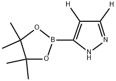 3-(4,4,5,5-tetramethyl-1,3,2-dioxaborolan-2-yl)-1H-pyrazole-4,5-d2 Structure