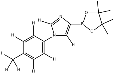 1-(4-(methyl-d3)phenyl-2,3,5,6-d4)-4-(4,4,5,5-tetramethyl-1,3,2-dioxaborolan-2-yl)-1H-imidazole-2,5-d2,2256710-99-1,结构式