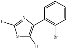 4-(2-bromophenyl)thiazole-2,5-d2 Structure