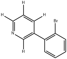 3-(2-bromophenyl)pyridine-2,4,5,6-d4 化学構造式