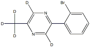 2-(2-bromophenyl)-5-(methyl-d3)pyrazine-3,6-d2 Struktur