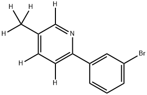 2-(3-bromophenyl)-5-(methyl-d3)pyridine-3,4,6-d3,2256711-89-2,结构式