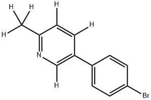 5-(4-bromophenyl)-2-(methyl-d3)pyridine-3,4,6-d3,2256711-94-9,结构式