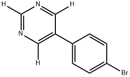 5-(4-bromophenyl)pyrimidine-2,4,6-d3,2256712-09-9,结构式