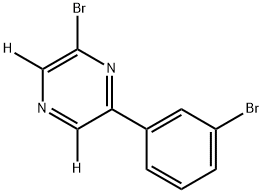 2-bromo-6-(3-bromophenyl)pyrazine-3,5-d2 Structure