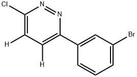 3-(3-bromophenyl)-6-chloropyridazine-4,5-d2 化学構造式