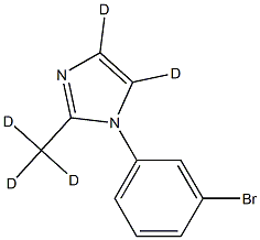 1-(3-bromophenyl)-2-(methyl-d3)-1H-imidazole-4,5-d2,2256712-57-7,结构式