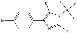 4-(4-bromophenyl)-1-(methyl-d3)-1H-imidazole-2,5-d2 Structure