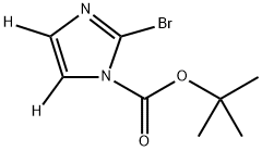 tert-butyl 2-bromo-1H-imidazole-1-carboxylate-4,5-d2 结构式
