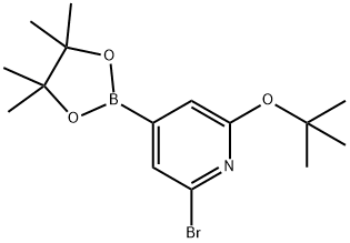 2-bromo-6-(tert-butoxy)-4-(4,4,5,5-tetramethyl-1,3,2-dioxaborolan-2-yl)pyridine Structure