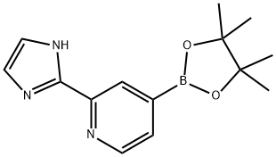 2-(1H-imidazol-2-yl)-4-(4,4,5,5-tetramethyl-1,3,2-dioxaborolan-2-yl)pyridine Structure
