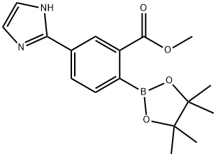methyl 5-(1H-imidazol-2-yl)-2-(4,4,5,5-tetramethyl-1,3,2-dioxaborolan-2-yl)benzoate|