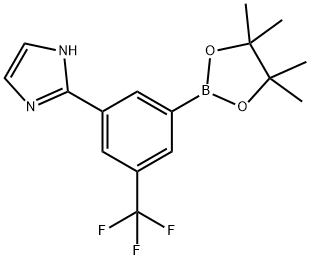 2-(3-(4,4,5,5-tetramethyl-1,3,2-dioxaborolan-2-yl)-5-(trifluoromethyl)phenyl)-1H-imidazole,2256755-90-3,结构式