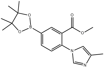 methyl 2-(4-methyl-1H-imidazol-1-yl)-5-(4,4,5,5-tetramethyl-1,3,2-dioxaborolan-2-yl)benzoate|