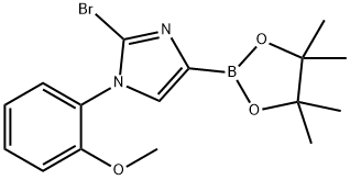 2-bromo-1-(2-methoxyphenyl)-4-(4,4,5,5-tetramethyl-1,3,2-dioxaborolan-2-yl)-1H-imidazole Structure