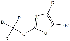 5-bromo-2-(methoxy-d3)thiazole-4-d Structure