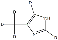 4-(methyl-d3)-1H-imidazole-2,5-d2 结构式
