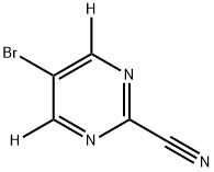 5-bromopyrimidine-2-carbonitrile-4,6-d2 Structure