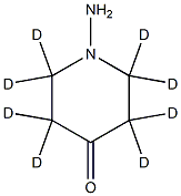 1-aminopiperidin-4-one-2,2,3,3,5,5,6,6-d8 结构式