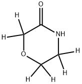 morpholin-3-one-2,2,5,5,6,6-d6 化学構造式