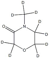 4-(methyl-d3)morpholin-3-one-2,2,5,5,6,6-d6 结构式