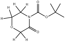 tert-butyl 3-oxomorpholine-4-carboxylate-2,2,5,5,6,6-d6 结构式