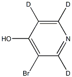 3-bromopyridin-2,5,6-d3-4-ol 结构式