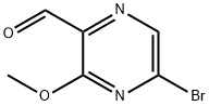 2-Pyrazinecarboxaldehyde, 5-bromo-3-methoxy- Structure