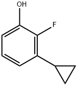 Phenol, 3-cyclopropyl-2-fluoro- Structure