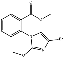 methyl 2-(4-bromo-2-methoxy-1H-imidazol-1-yl)benzoate Structure