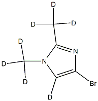 4-bromo-1,2-bis(methyl-d3)-1H-imidazole-5-d,2294945-67-6,结构式