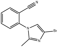 2-(4-bromo-2-methyl-1H-imidazol-1-yl)benzonitrile Structure